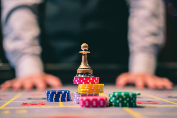 Live blackjack table with dealer and player cards